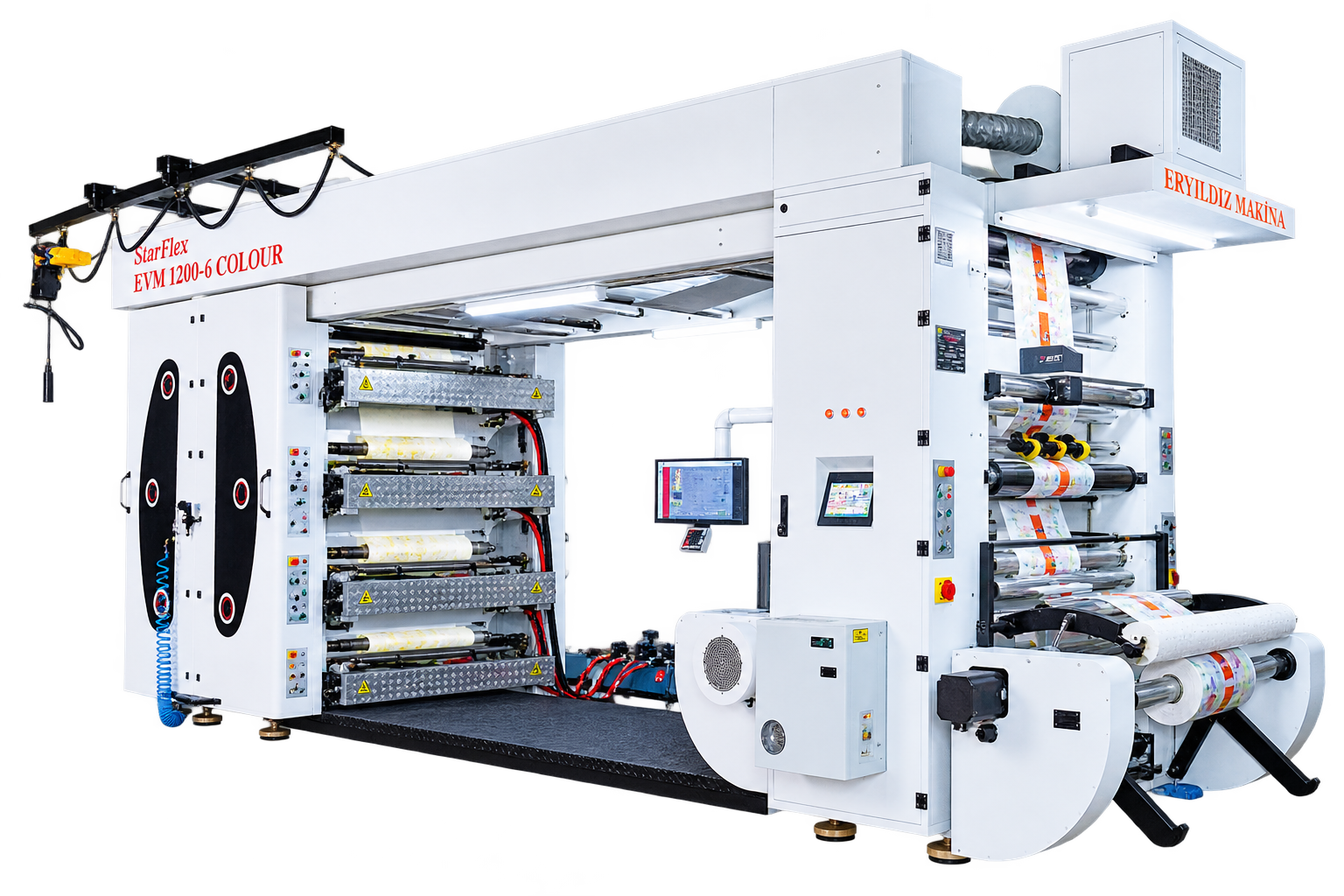 EYM-8 RENK STACK TİPİ FLEKSO BASKI MAKİNASI