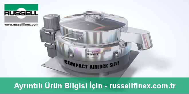 Russell Finex'ten Hava Geçirmez Vibrasyonlu Elek