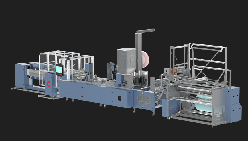 Yapışkanlı - Takviyeli Torba Kesim Makinesi